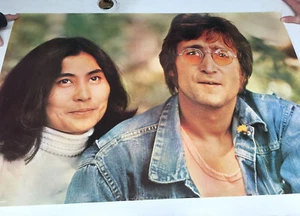 John Lennon Yoko VTG 1978 Scotland 36 x 24" Minerva Poster Print - Picture 1 of 8