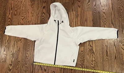 Body Glove Blanco Capucha Rain Technology Chaqueta Impermeable Talla Mediana Mujer Foto 1 de 4