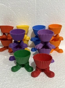 14 Wilton Silly Feet Baking Cups Various Colors Cupcake Candy Treats - Picture 1 of 7