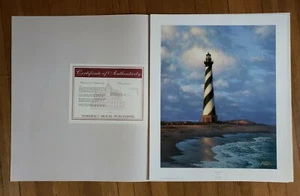 Larry Dyke CAPE HATTERAS Limited Edition Print w COA Psalm 61:3 Lighthouse - Picture 1 of 5