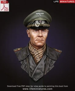 Life Miniatures - Rommel The Desert Fox - Resina 1/10 - LMBS002 - Imagen 1 de 7