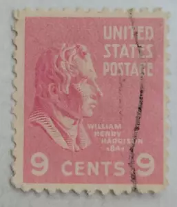 U.S. Postage Stamp ~ William Henry Harrison ~ 9¢ Red Stamp ~ Posted/Used - 010 - Picture 1 of 6