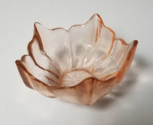 Vintage Mid Century Candy Dish peach color - Picture 1 of 7