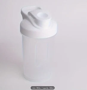 Portable Protein Shaker Bottle 10.5oz/300ml w Blending Ball Gym Flip Top Fitness - Picture 1 of 2