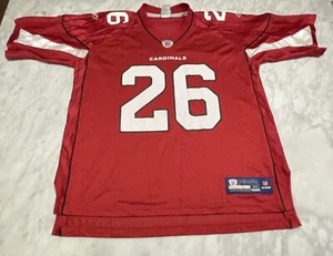 NFL Arizona Cardinals Jersey Mens XL Reebok Onfield Equipment  #26 Wells Red - Picture 1 of 9