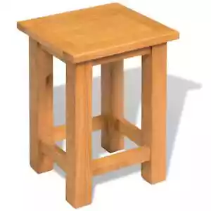 End Table Solid Oak Wood 10.6"x9.4"x14.6" vidaXL - Picture 1 of 5