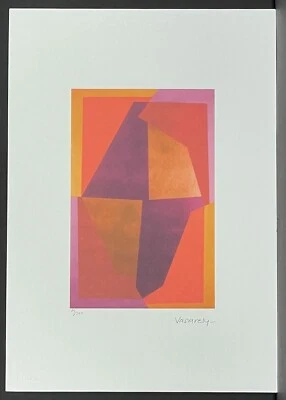 VICTOR VASARELY * Untitled *50 x 35 cm * lithograph *Kunstdruck*limited # 75/500 - Bild 1 von 4