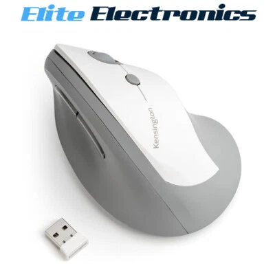 Kensington Pro Fit Ergo Vertical Wireless Mouse Grey 6 Buttons - Image 1 of 4