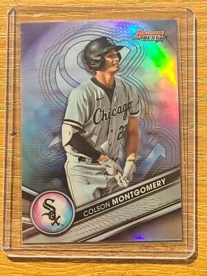 2022 Bowman's Best Top Prospects Colson Montgomery Chrome Refractor RC - Image 1 of 2