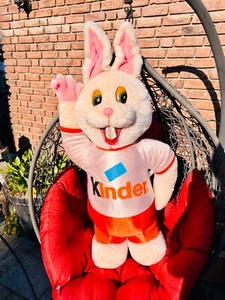 Kinder Ferrero Ü-Ei Werbematerial Plüschfigur Riesenhase Selten Vintage Neu - Bild 1 von 3