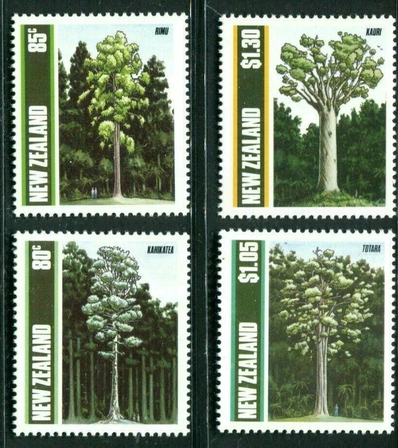 MINT 1989 NEW ZEALAND NZ TREES STAMP SET  - Image 1 of 1
