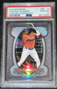 2019 Bowman Sterling Continuity Yordan Alvarez PSA 10 GEM MINT #BS-15 Astros   - Bild 1 von 2