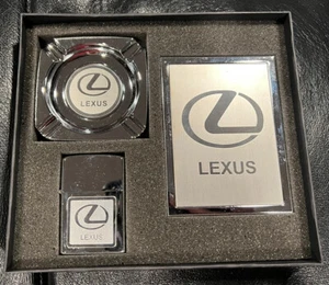 Lexus Zippo Ashtray Cigerette holder Set - NEVER USED -IN BOX - From 1992-95 - Picture 1 of 6
