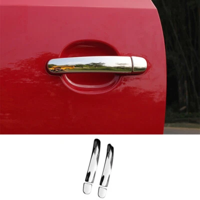 For Volkswagen Beetle 13-19 Silver Titanium Exterior Side Door Handle Cover Trim - Изображение 1 из 4