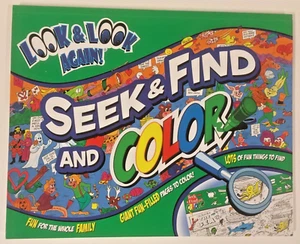 Look and Look Again Search & Find Puzzles + Color Tallarico *NEW Ages 4+ - Picture 1 of 5