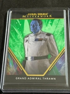 2024 Star Wars Masterworks #100 Grand Admiral Thrawn GREEN #d /99 - Picture 1 of 3