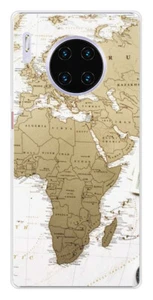 Coque en silicone imprimée compatible Huawei Mate 30 Pro Map Europe Afrique - Bild 1 von 3