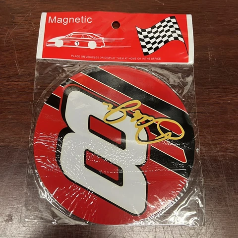 NASCAR Dale Earnhardt Jr  #8 Refrigerator, Tool Box, Vehicle, Magnet Red Cover