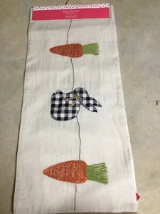 Isaac Mizrahi Farm House Easter Carrots-Rabbits Table Runner 16 X 72 NWT - Picture 1 of 3
