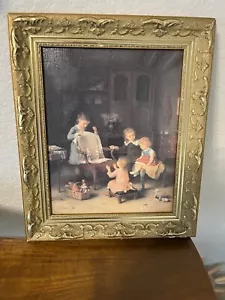Andre Henri D , The Happy Family In Gilded ,Britts Prints Handcrafted in Stowe, - Picture 1 of 4