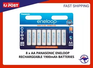 8x Panasonic Eneloop rechargeable NiMH AA batteries 2020 Stock Made in Japan New - Picture 1 of 1