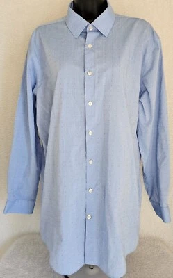 J Ferrar Mens Shirt Size L Large 16/16.5 32/33 Blue - Image 1 of 4