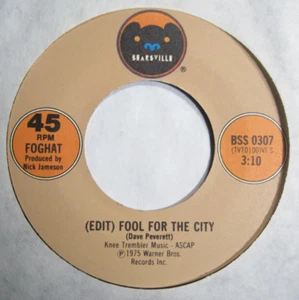 FOGHAT * 45 * Fool For The City / Take It * 1975 * UNPLAYED MINT * Vinyl * NOS - Picture 1 of 1