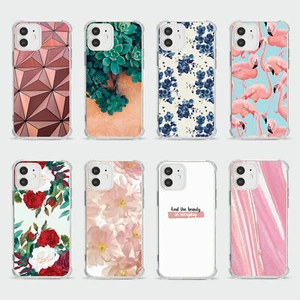 CASE FOR IPHONE 15 14 13 12 11 SE 8 PRO SHOCKPROOF PHONE COVER FLORAL FLAMINGO - Picture 1 of 34