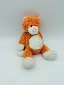 GANZ Tubby Tummies Cat Plush Orange Chunky Kitten Whiskers Lovey Soft Toy 11" - Picture 1 of 7