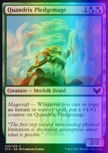 MTG Quandrix Pledgemage (219/423) Strixhaven School of Mages LP FOIL - Picture 1 of 1