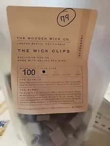 79 count of Wooden Wick Wood candle wick base clip - Picture 1 of 2