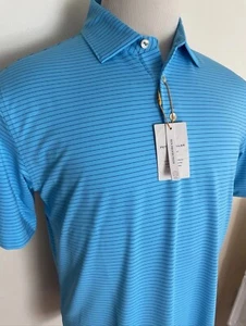 Peter Millar Sommer Komfort Krone Sport CRRBN Herren UPF 50 Poloshirt Größe Large - Bild 1 von 9