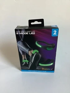 BLUESTONE 2 PK- 2 MODALITÀ SCARPA LED CLIP LUCE DI SICUREZZA ALTA VISIBILITÀ INGRANAGGIO DI SICUREZZA - Foto 1 di 2