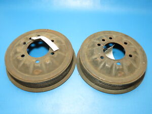 NOS Pair GM 602432 Front Brake Drums 1936-1950 Chevy GMC 1/2 Ton Pickup Truck
