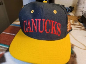Vancouver Canucks Snapback Hat - Vintage - Script - Sports Specialties - Picture 1 of 9