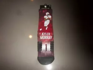 UNISEX M/L BURGUNDY NFL/STRIDELINE KYLER MURRAY SOCKS - NWT - Picture 1 of 2