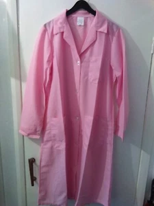Tuta donna nylon NUOVA Alexandra rosa Gingham maniche lunghe pinny taglia 38" - Foto 1 di 6