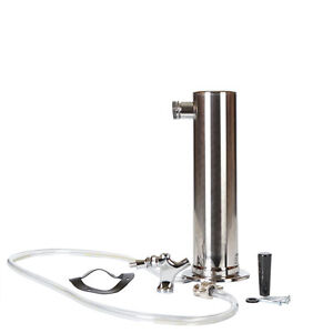 Taprite Draft Tower & Faucet Stainless Steel Perfect for Kegerators and Homebrew