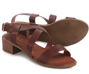 NEW YOKI SHIRLS BROWN STRAPPY SANDALS WOMENS 8.5 FREE SHIP - Picture 1 of 2
