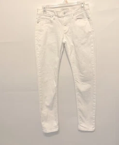 Lucky Brand Jeans Womens 28x26 Actual White Denim Brooke Capri Skinny Ankle - Picture 1 of 16