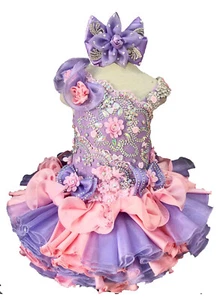 Jenniferwu Baby Girl Pageant Dress Handmade Beaded Dresses Toddler Pageant Dress - Picture 1 of 6