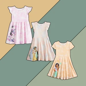 Girls Disney Princess Flutter Sleeve Dress Encanto Mirabel Jumping Beans 4,5 NEW - Picture 1 of 7