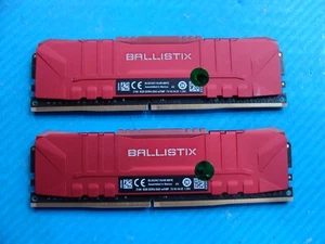 CyberPowerPC C-Series Crucial Ballistix 16GB 2x8GB Memory RAM BL8G30C15U4R.M8FE - Picture 1 of 2