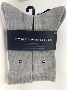 Tommy Hilfiger Herrensocken, weiß grau schwarz Crewsocken, 6 Paar, $ 36 unverbindliche Preisempfehlung des Herstellers 🙂 🙂 - Bild 1 von 12