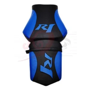 Front Rear Passenger Seat Pillion Cushion For Yamaha YZF-R1 2000-2001 Black+Blue - Picture 1 of 9