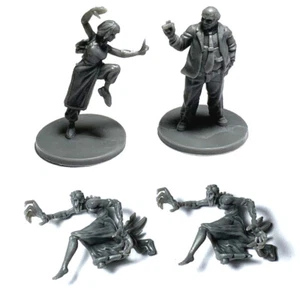 4 Stück Investigators Horror Miniaturen Mansion of Madness 2. Edition Brettspiel - Bild 1 von 3