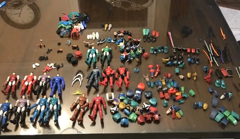 VINTAGE MASSIVE LOT OF Playmates 1995 Ronin Warriors Figure Lot & ACCESSORIES Cover