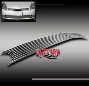 06-09 TOYOTA PRIUS FRONT BUMPER BILLET GRILLE GRILL INSERT W/FOG LIGHT CUTOUT - Picture 1 of 2