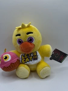 Jazwares FNAF Five Nights at Freddy's Classic Chica 8" Plush w/ GITD eyes 2025 - Picture 1 of 1