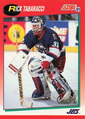 1991-92 Score Hockey Canadian Rick Tabaracci Winnipeg Jets #244 - Image 1 of 2